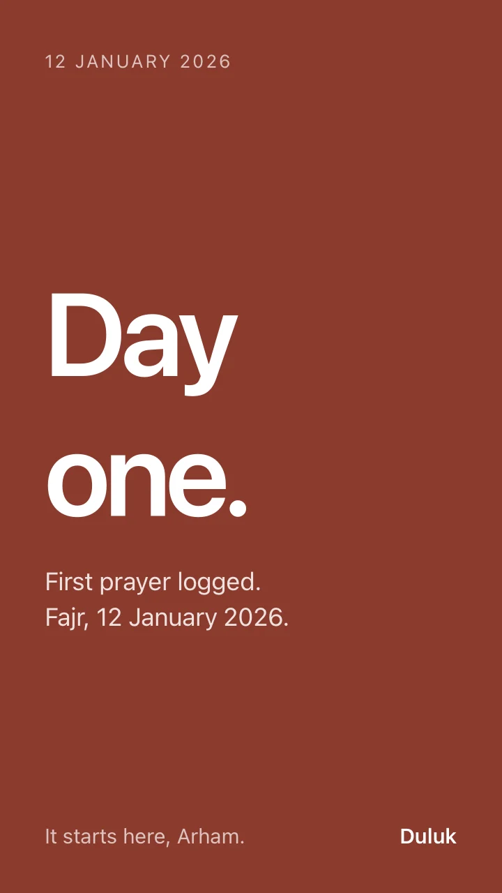 The Day one card.