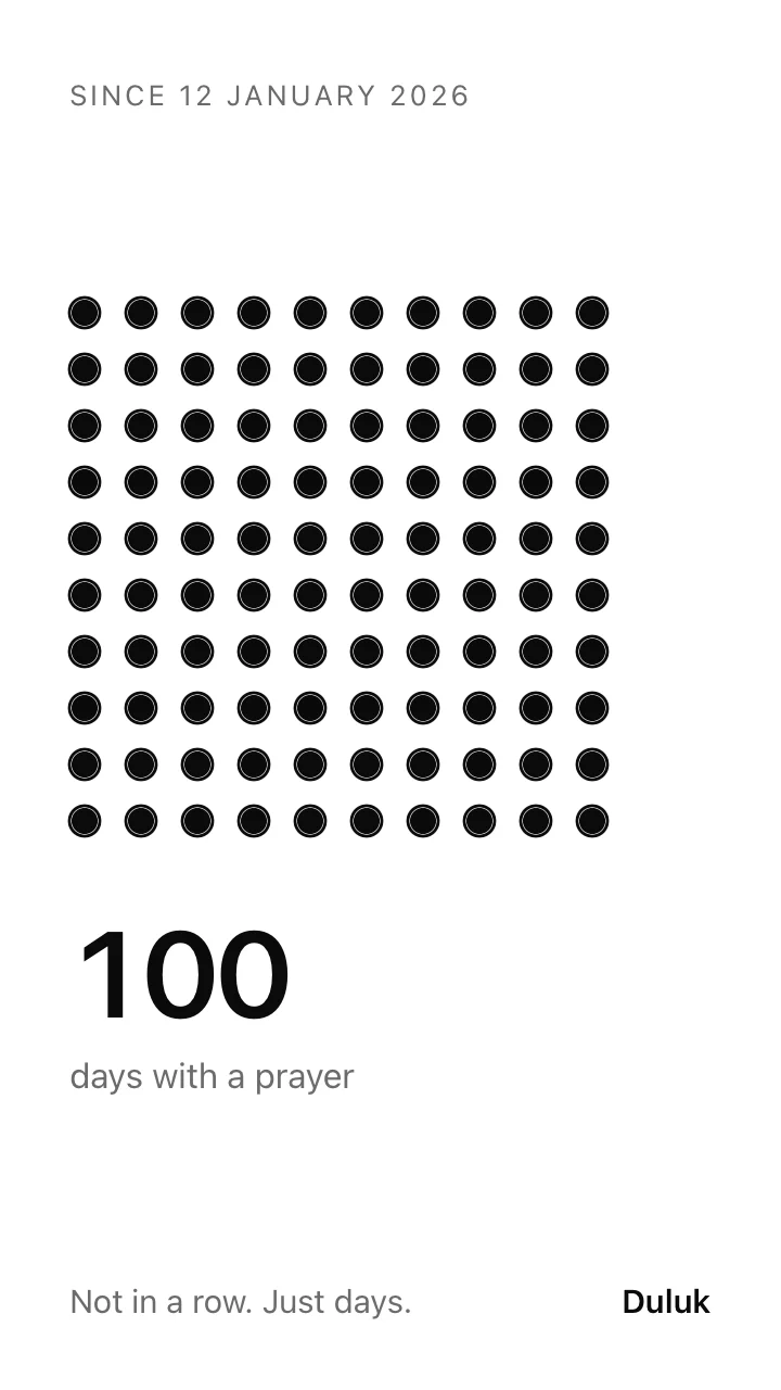 The 100 days card.