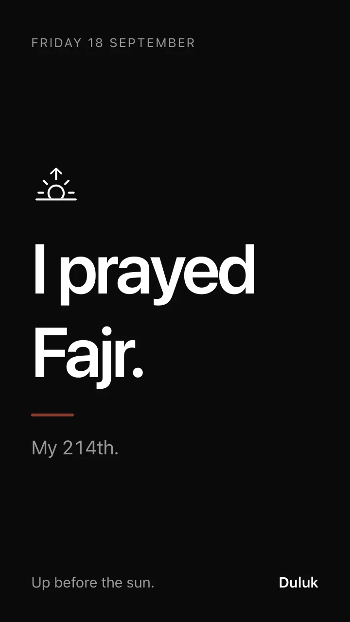 The Fajr card.