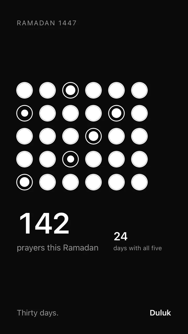 The My Ramadan card.